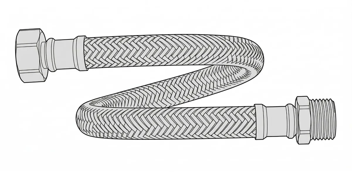 Flexible inox 80 cm mâle/femelle